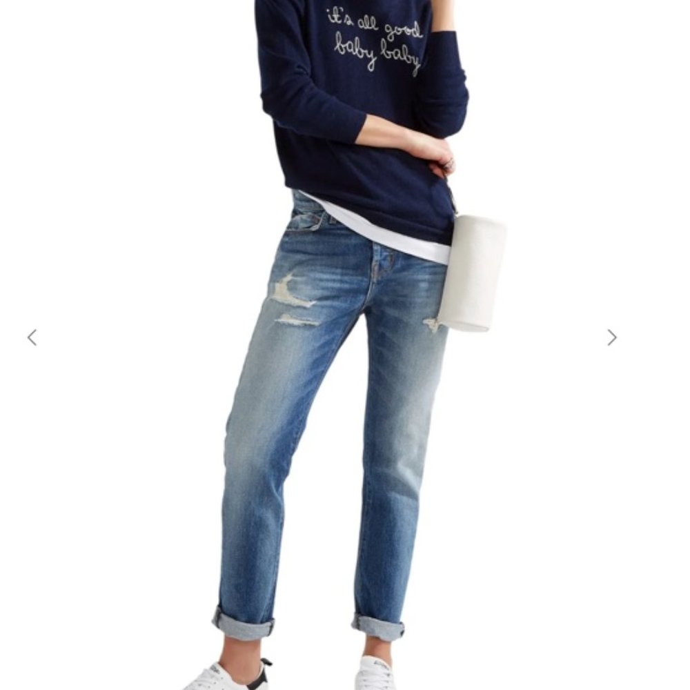 New! Current/Elliott Womens Jeans 1858 Slouchy Skinny Size 24